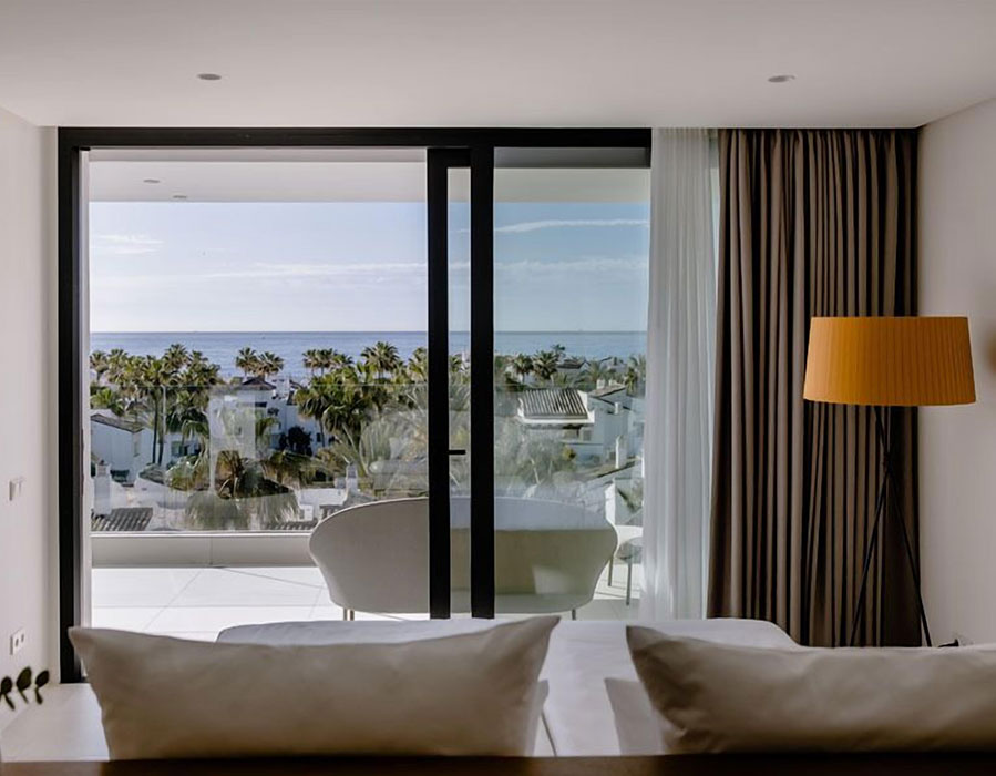 The Flag Marbella modern suite with sea view